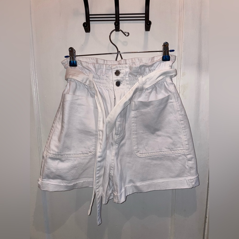 Zara- High Waister Denim Shorts